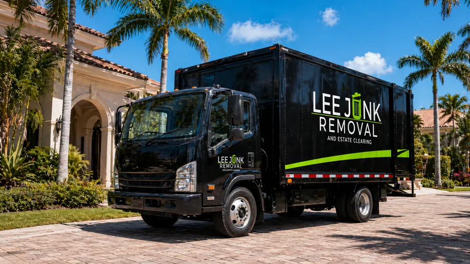 Lee Junk Removal branded truck